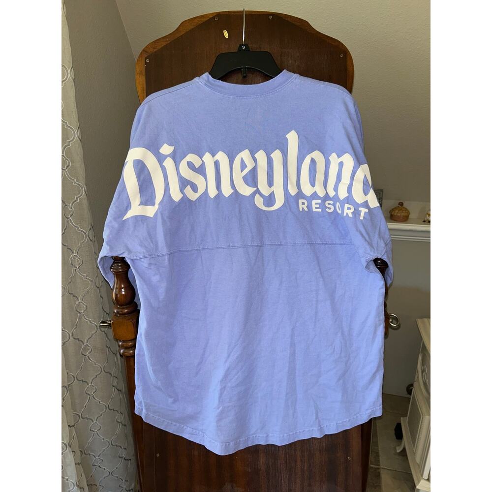 DisneyLand Resorts periwinkle Spirit Jersey Long Sleeve Shirt Women's Medium - Picture 5 of 8